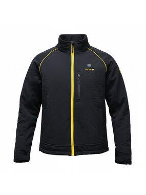 Ororo Classic Heated Men's Softshell Black Full-Zip Long-Sleeves Jacket Large